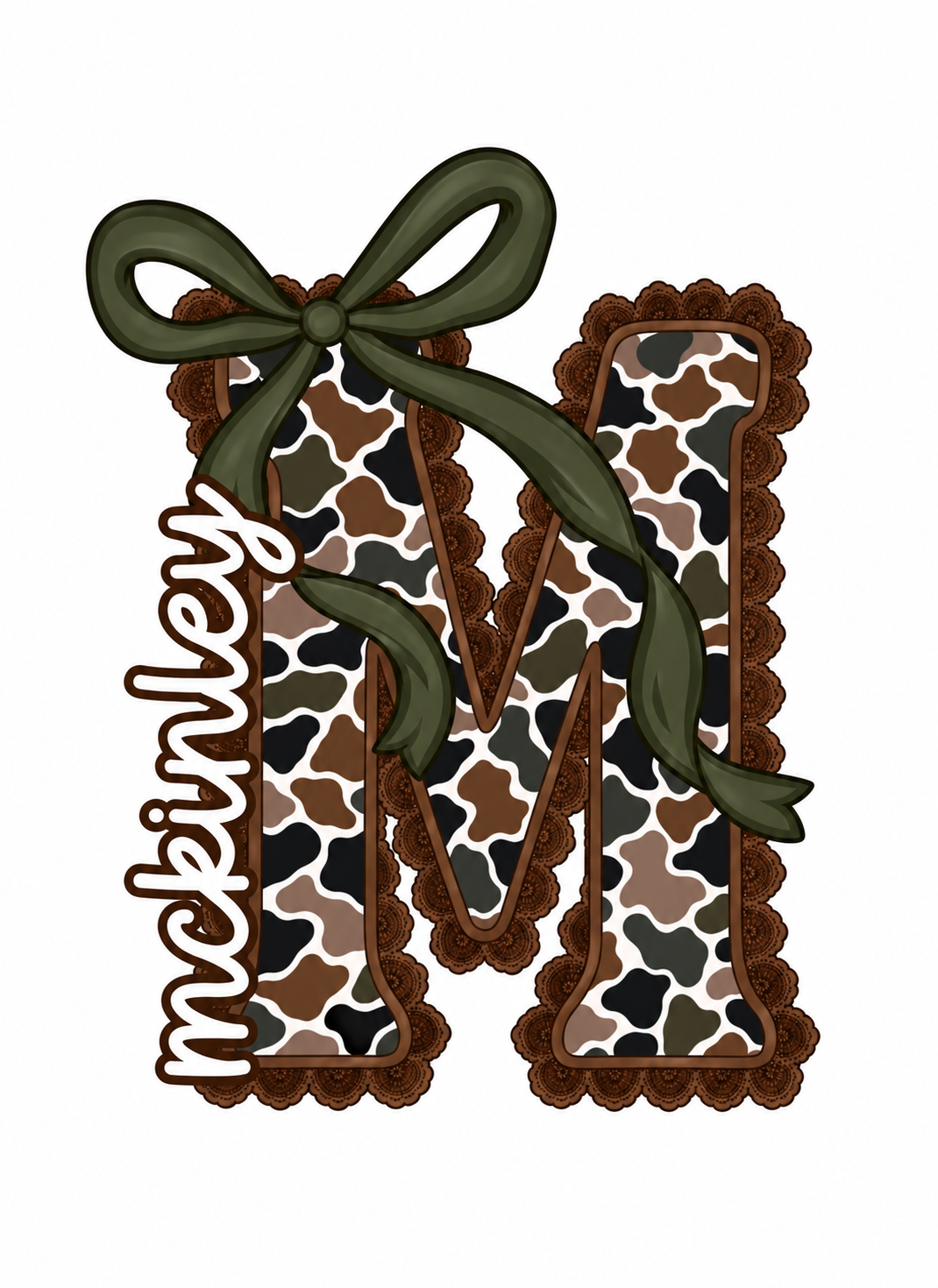 Camo Girl Initial
