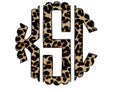 Brown Leopard Monogram